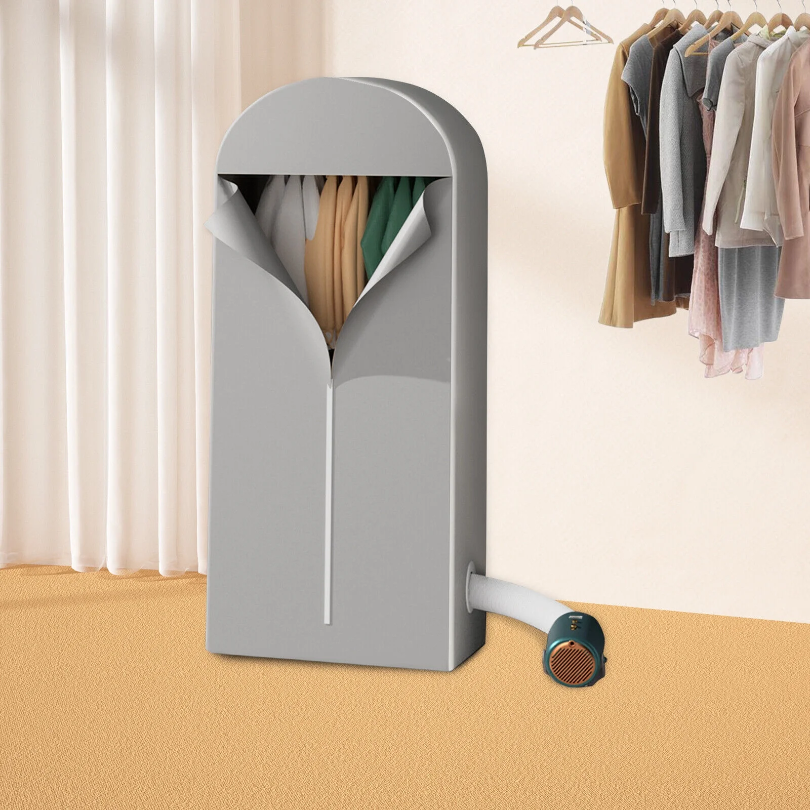 Portable Clothes Dryer 300W Compact Foldable Mini Electric Cloth Dryer Machine Adjustable