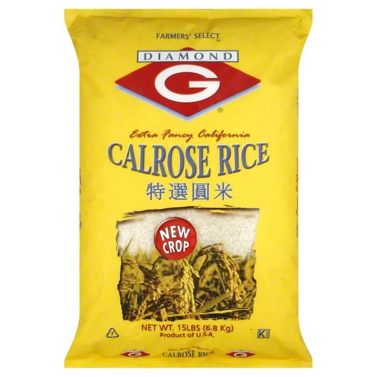 Farmers Rice Diamond G Calrose Rice, 15 lb
