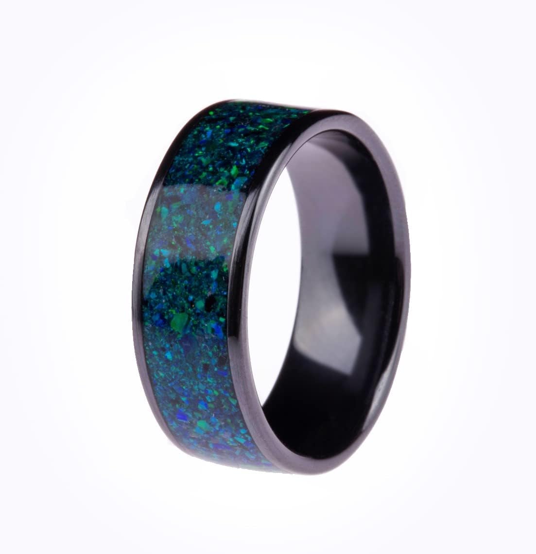 CNICK Tesla Smart Ring Accessories: Ceramic Ring for Model 3 and Model Y to Replace Key Card Key fob. (9.5, Opal)