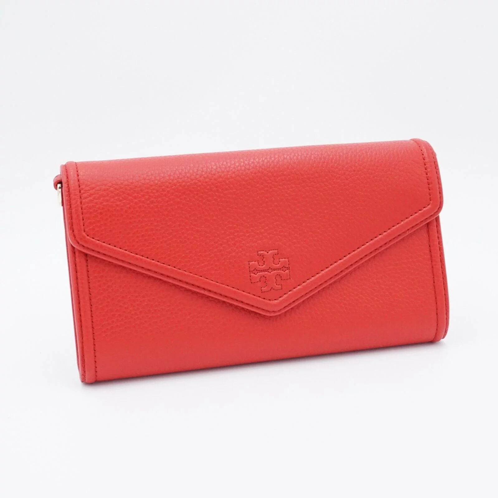 Tory Burch 55381 Thea Liberty Red Leather Women's Concierge Crossbody Wallet