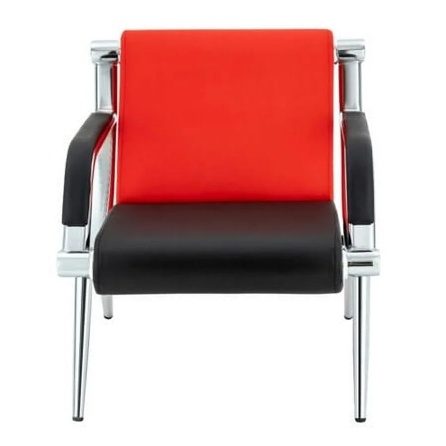 2PCS PU Leather Guest Chair Reception Waiting Room Office Desk Side Chairs NEW