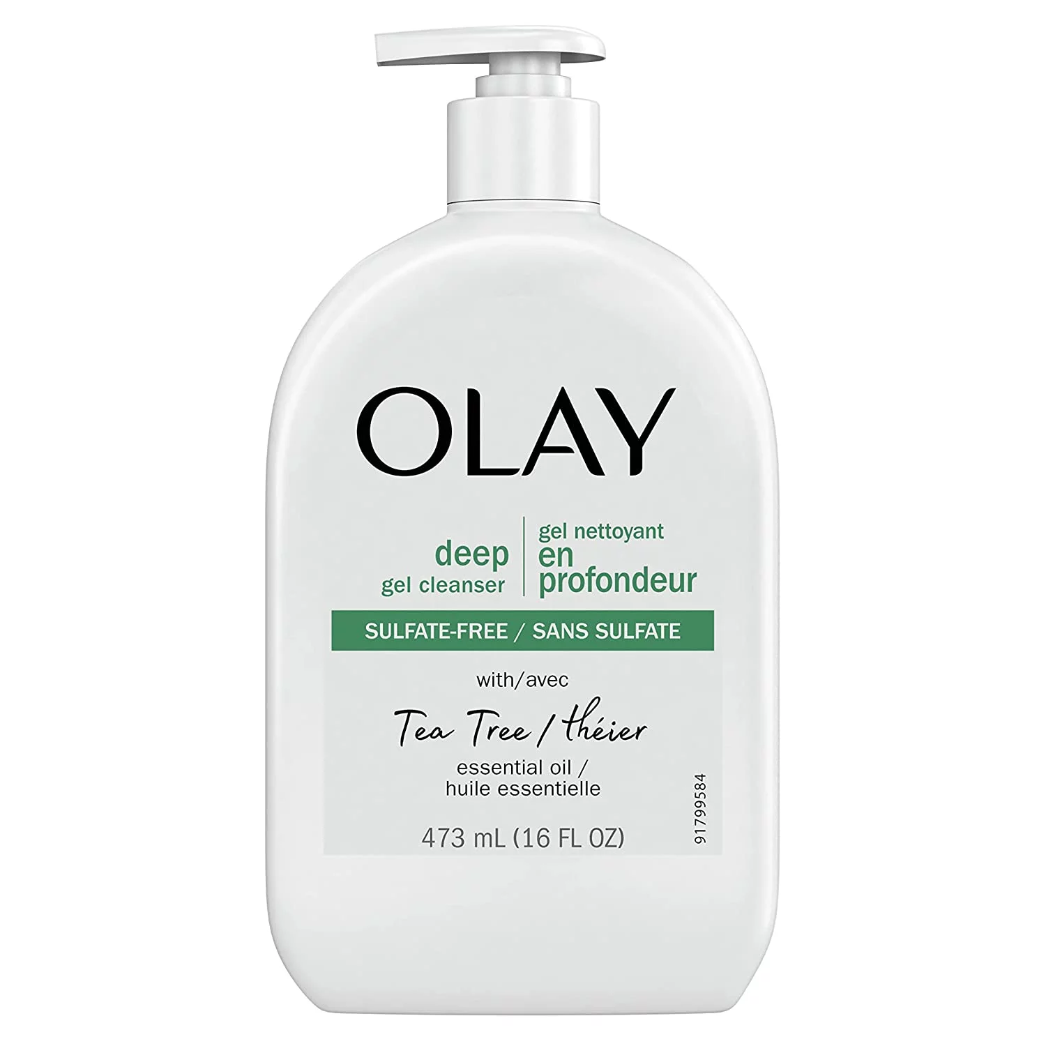 Olay Deep Gel Cleanser with Tea Tree Essential Oil, 16 Oz