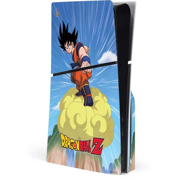 Skinit Decal Gaming Skin Compatible with PS5 Slim Disk Console - Officially Licensed Dragon Ball Z Goku Iconic Kanji Symbol Design
