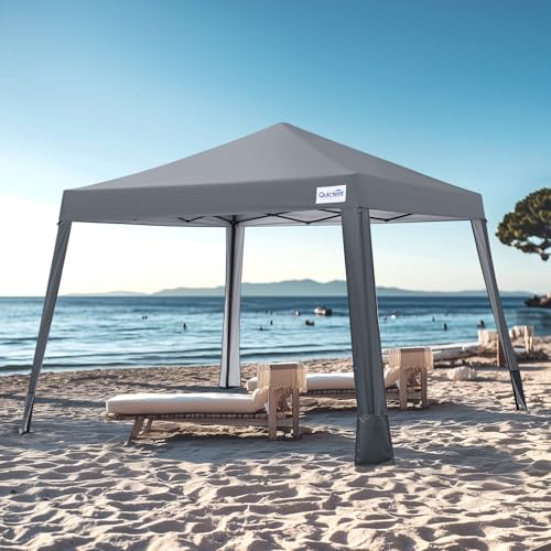 Quictent 10x10 Pop Up Canopy Tent Lightweight, Portable, and Versatile for Beach and Sporting Events with Sun Protection and Easy Setup