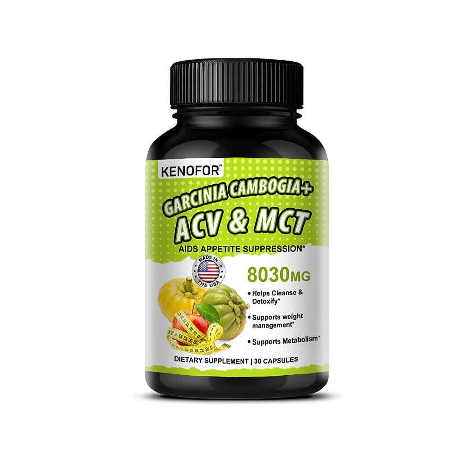 Kenofor Weight Loss ACV Garcinia Fat Burner 30 Capsule