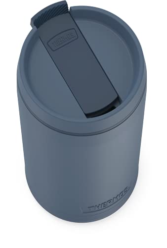 THERMOS ALTA SERIES Stainless Steel Tumbler 18 Ounce, Matte Steel/Espresso Black