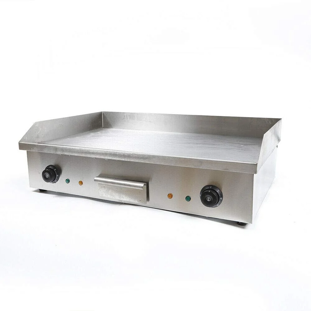 FETCOI 4400W Commercial Electric Counter-top Griddle with Thermostatic Controls Adjustable Temperature 50°C to 300°C 110V / 60Hz