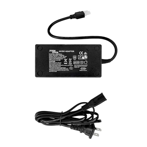 Power Recliner Power Supply, Adjustable Bed Switching Power Supply Replacement Power Cord Kit AC/DC with AC Power Wall Cord 29V 2A Adapter Compatible for Lift Chair or Standing Desk