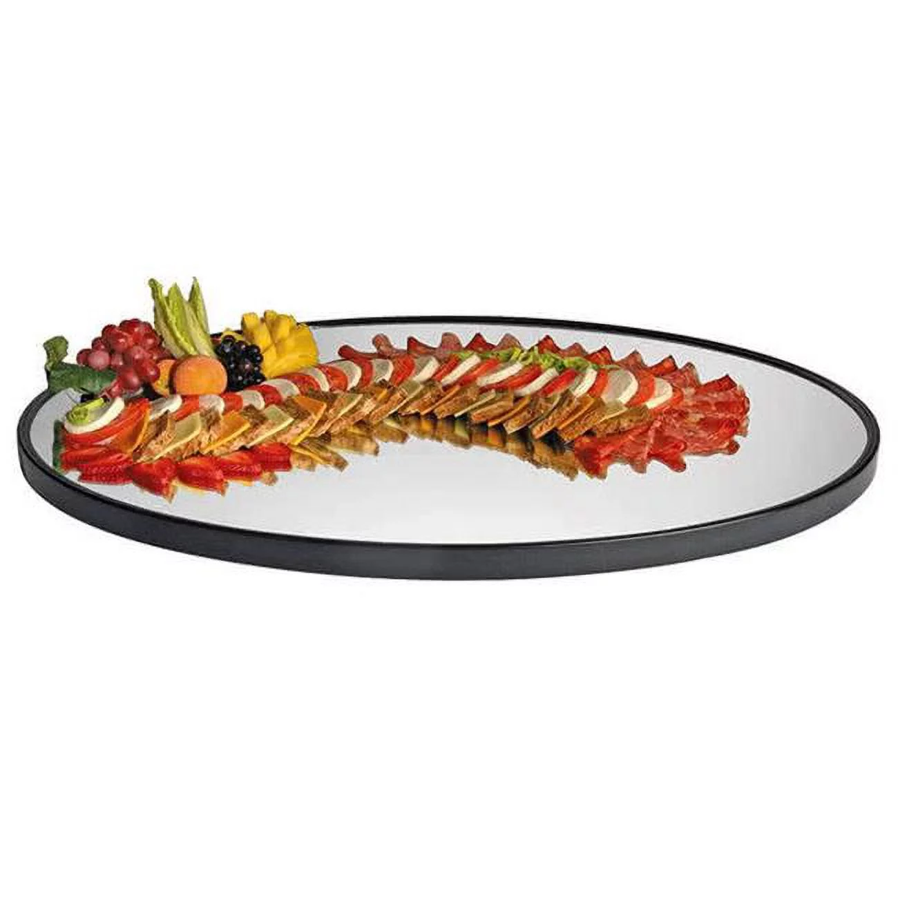 Cal Mil RR322 24 x 32 in. Riser Rim Glass Mirror - Silver