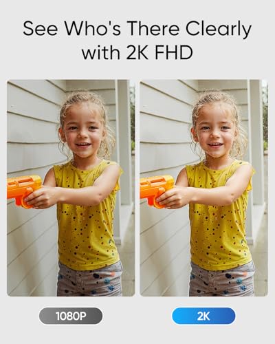 eufy Video Doorbell C31, 2K FHD, Dual Power Options, Live Video Call, Easy Installation, Quick-Release Battery, 24/7 Recording, Human and Motion Detection, HomeBase S380 Compatible, No Monthly Fee