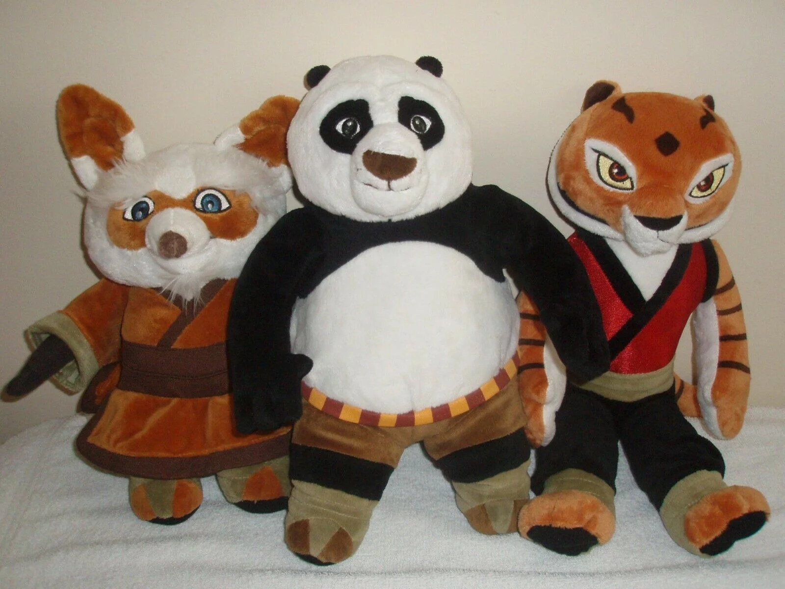 Kung Fu Panda Master Shifu Tigress 3pc Set Plush Kohl's Stuffed Dolls 12