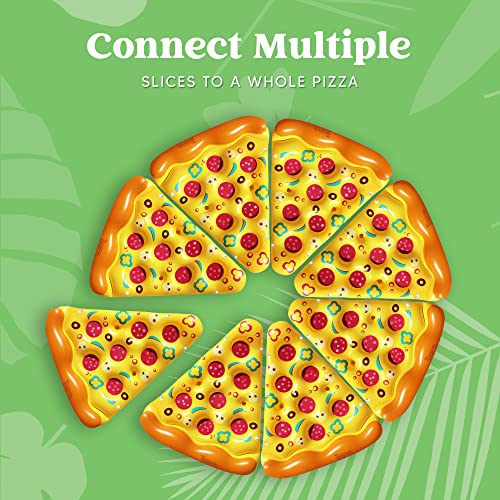 JOYIN Giant Inflatable Pizza Slice Pool Float, Fun Pool Floaties, Swim Party Toy, Summer Pool Raft (1 Pack), Extra Large with Cup Holders