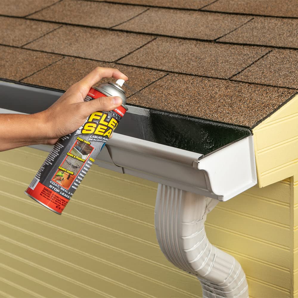 Flex Seal Spray Rubber Sealant Coating, 14-oz, Black (6 Pack)