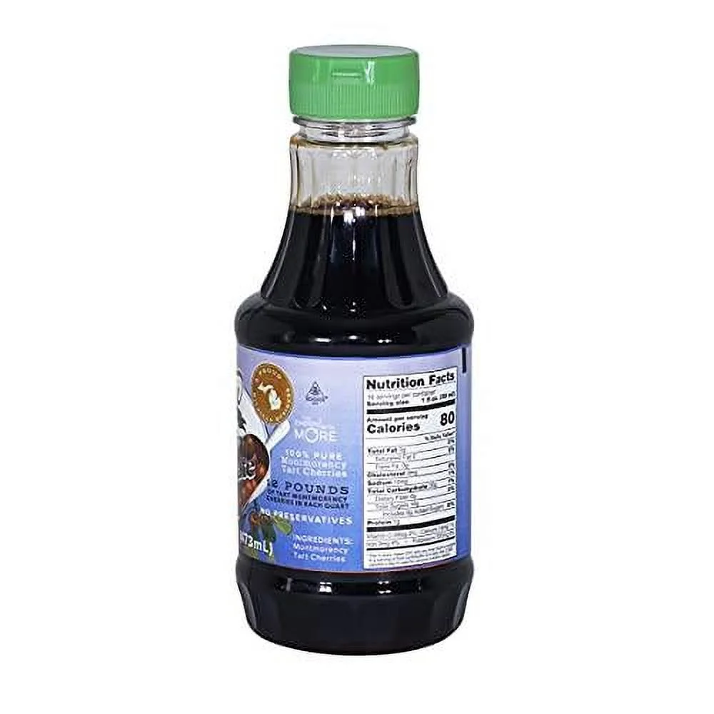 Pure Cherry Concentrate - 1 Pint (16Oz Bottle), Very Reing Drink Alone Or In Smoothie, All Natural, No Added Sugar Or Preservatives Harvest Special - Price Reduced From $36.00 To $33.50