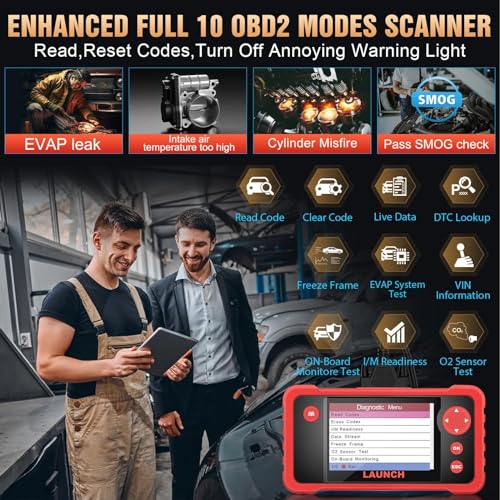 LAUNCH CRP123 OBD2 Scanner-2024 Newest Model Engine/ABS/SRS/Transmission Diagnostic Scan Tool SRS Airbag Code Reader,Lifetime Free Update