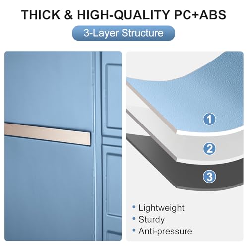 Karl home Luggage Expandable 3 Piece Set Suitcase PC+ABS Hard-Sell with TSA Lock Spinner Wheels 20in 24in 28in Travel Rolling Carry on Woman/Men Rose Gold