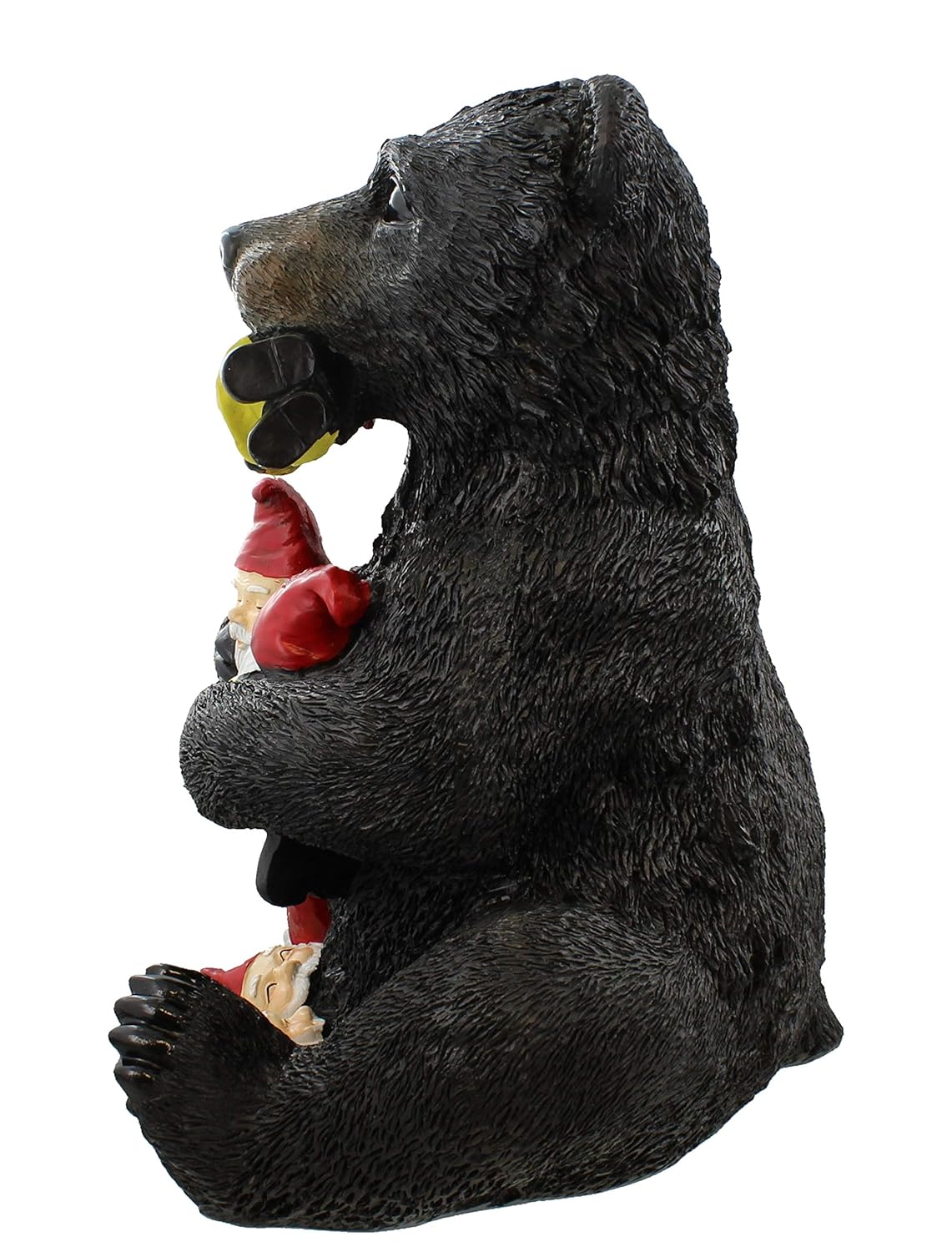 Jumbo Black Bear/Garden Gnome Statue - Lawn Patio Art Sculpture