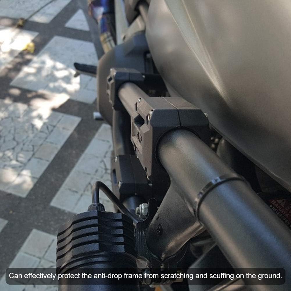 Crash Bar Protectors,3 Pair Universal Motorcycle Bumper Blocks Engine Guard Bumper Block Protection Decor 22, 25, 28mm Fit For R1200GS R1150GS, Black