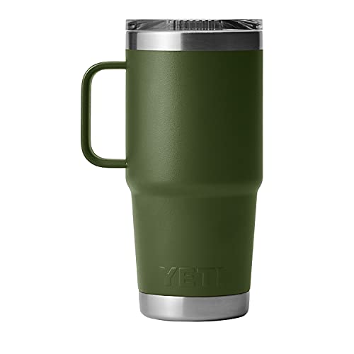 YETI Rambler 20 oz Travel Mug, Stainless Steel, Vacuum Insulated with Stronghold Lid