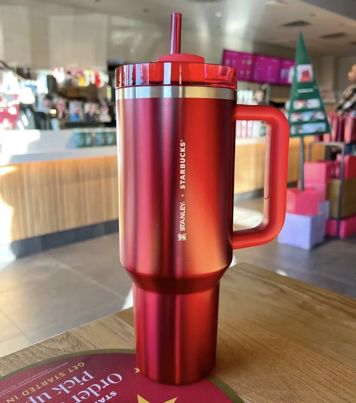 Starbucks + Stanley Holiday Red (40 oz) Red Tumbler Mug
