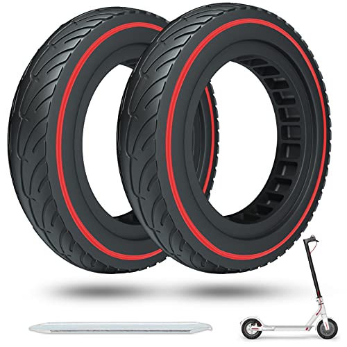 Solid Tire for Xiaomi m365 Electric Scooter Mijia Mi m365 pro/gotrax gxl V2/gotrax XR, 8.5 inches Electric Scooter Wheels 8 1/2'' Front or Rear Replacement Honeycomb Solid Tires(2 Piece)