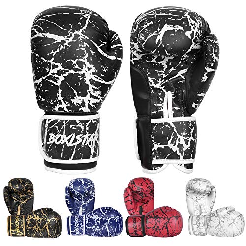 Boxistar Boxing Gloves - Men's & Women's, 8 oz to 16 oz with Optimal Padding