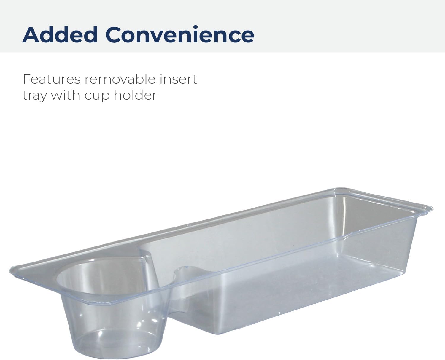 Drive Medical 10200B Walker Basket with Plastic Cup Holder, White