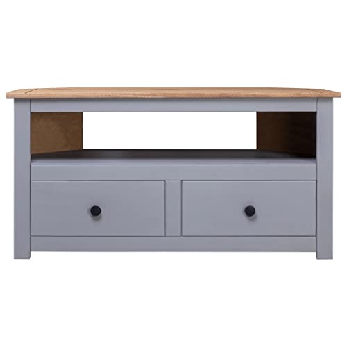 Corner TV Stand Gray 36.6
