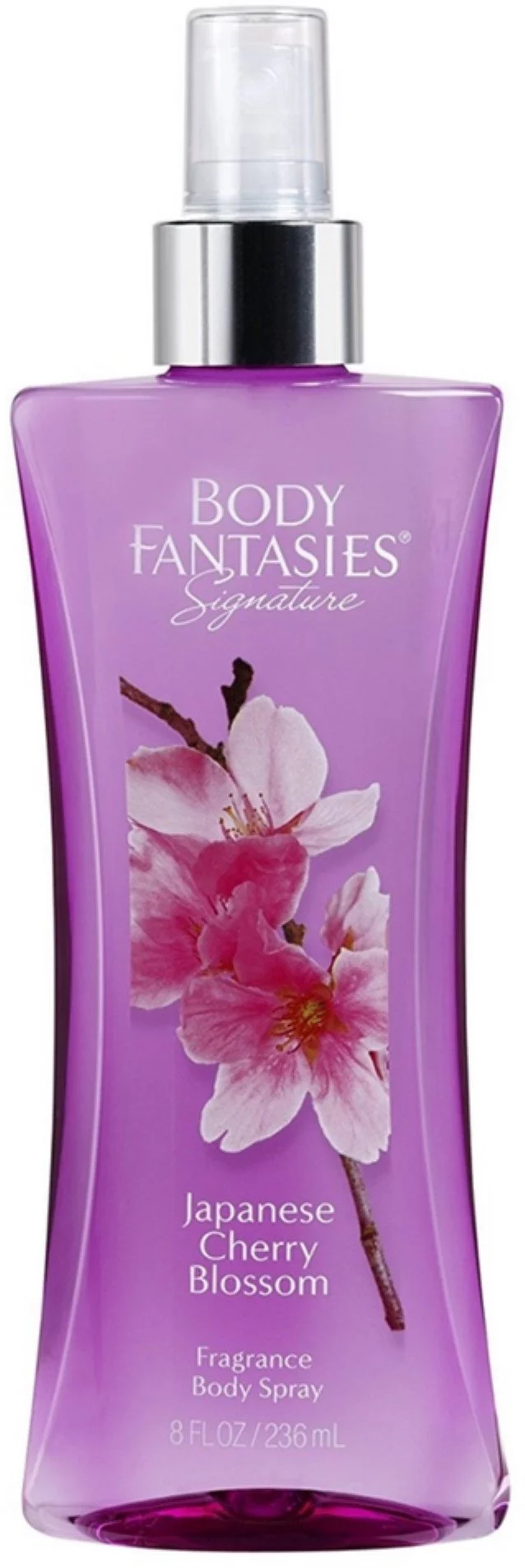 Body Fantasies Signature Japanese Cherry Blossom Body Spray, 8 oz, 4 Pack