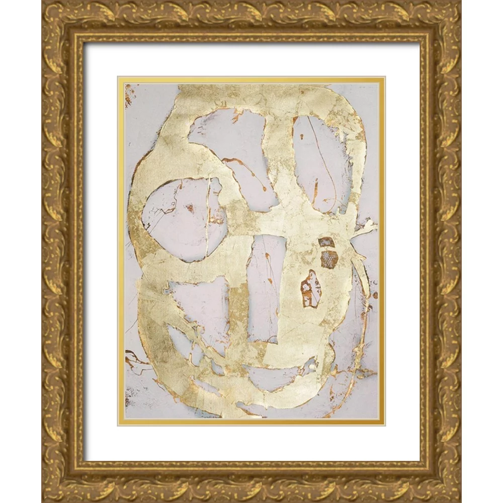 Ashley, Erin 12x14 Gold Ornate Wood Framed with Double Matting Museum Art Print Titled - Ace of Spades in Gold III