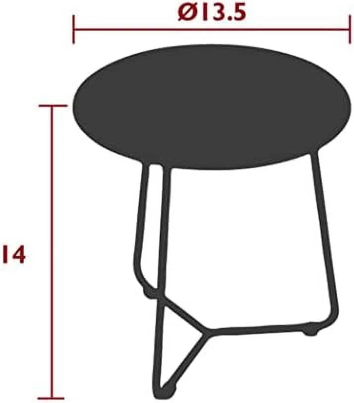HJZBNONE - Cocotte Occasional Table - Modern Steel Side Table for Playful Living Spaces - Lightweight & Moveable - H 13.5in - Cactus