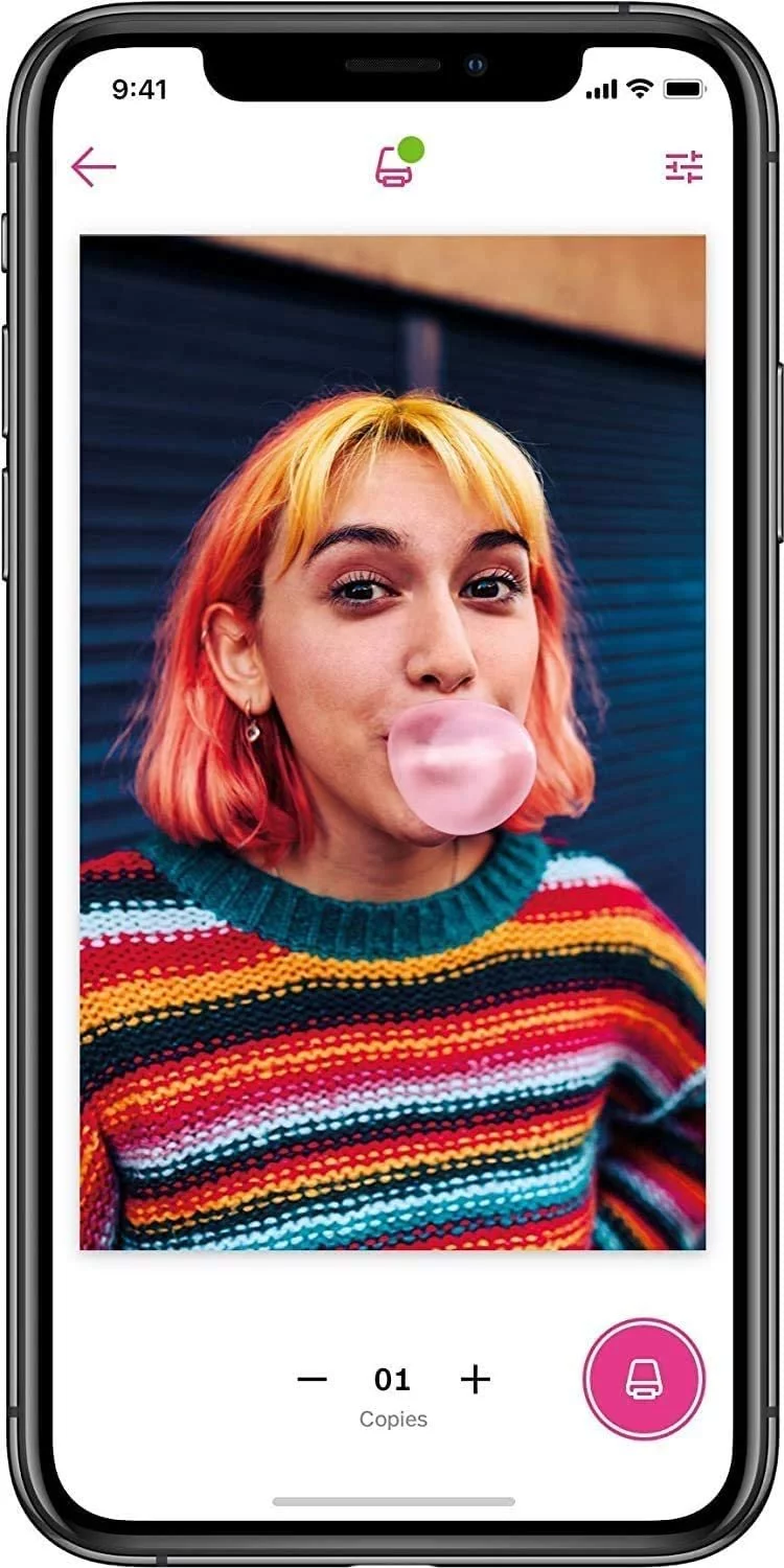 Polaroid Hi-Print - Bluetooth Connected 2x3 Pocket Phone Photo Printer with Polaroid HiPrint 2x3 Paper Cartridge 20 Sheets and Microfiber Cloth