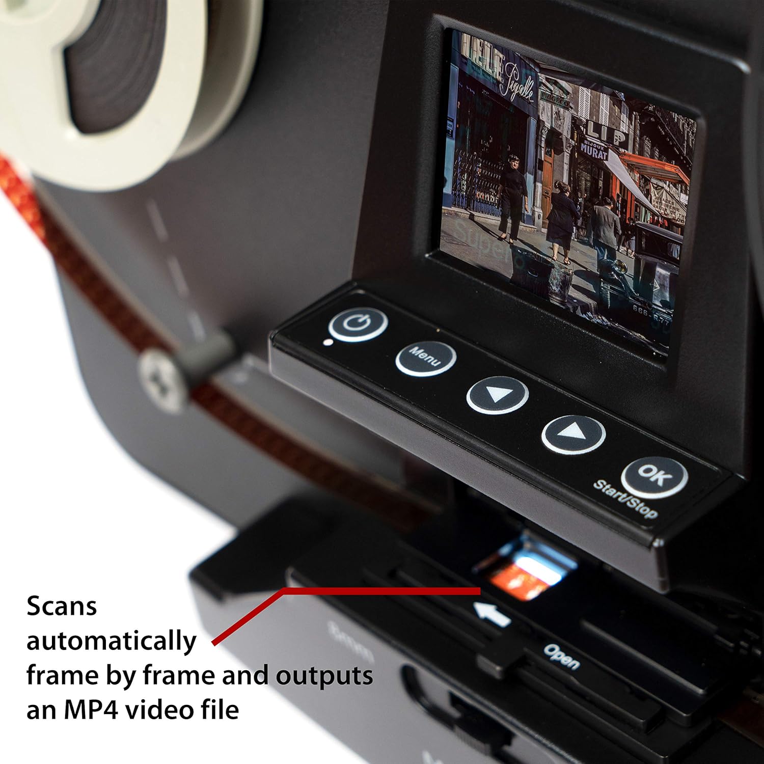 Magnasonic Super 8/8mm Film Scanner, Converts Film into Digital Video, Vibrant 2.3 Screen, Digitize and View 3, 5 and 7 Super 8/8mm Movie Reels (FS81)