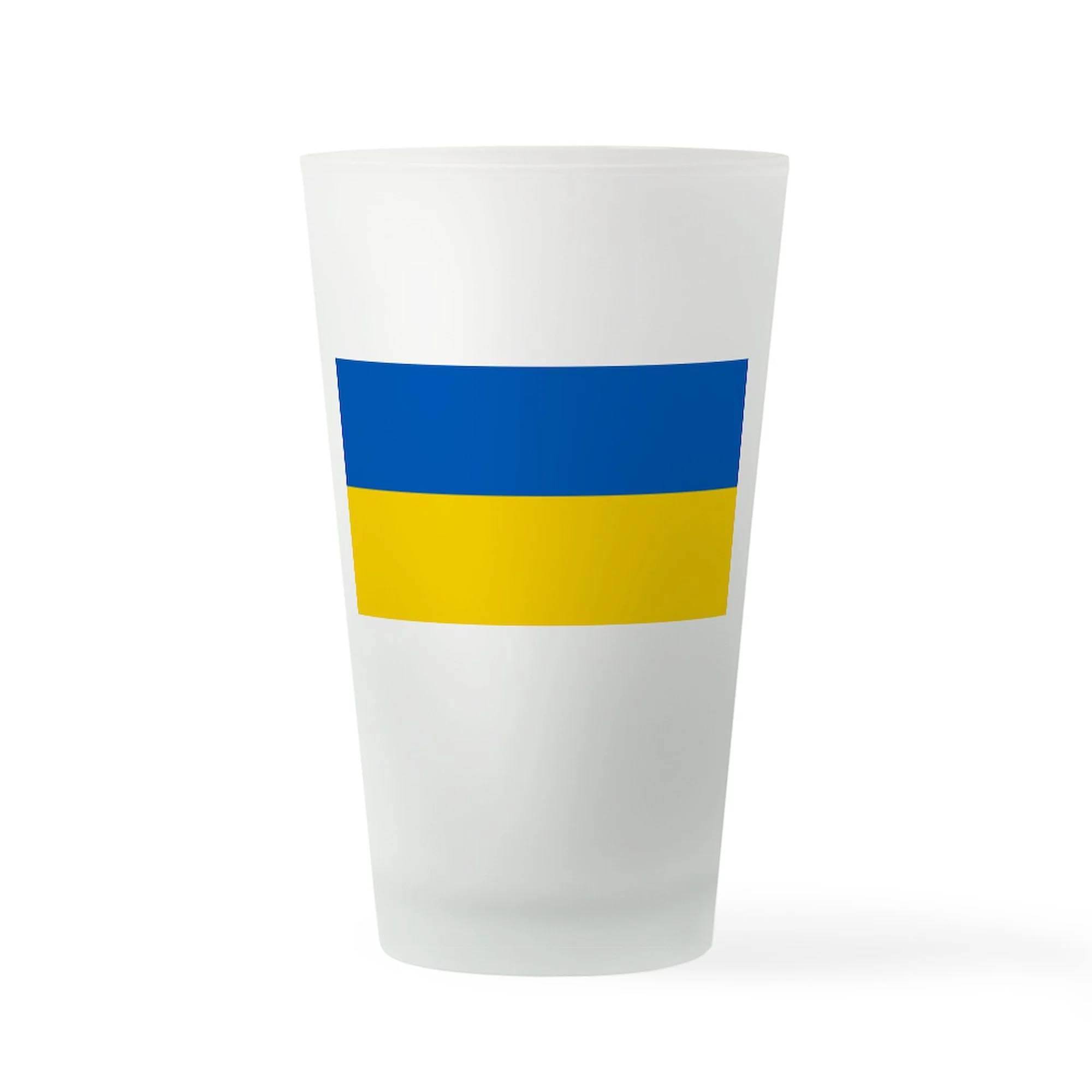 CafePress - Flag Of Ukraine - Pint Glass, Drinking Glass, 16 oz. CafePress