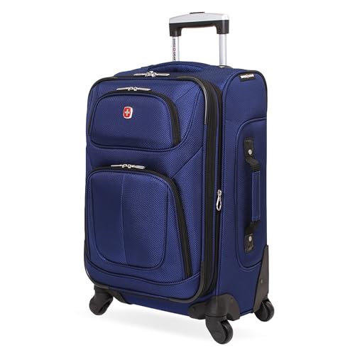 SwissGear Sion Softside Expandable Roller Luggage, Teal, 3 Piece Set (21/25/29)