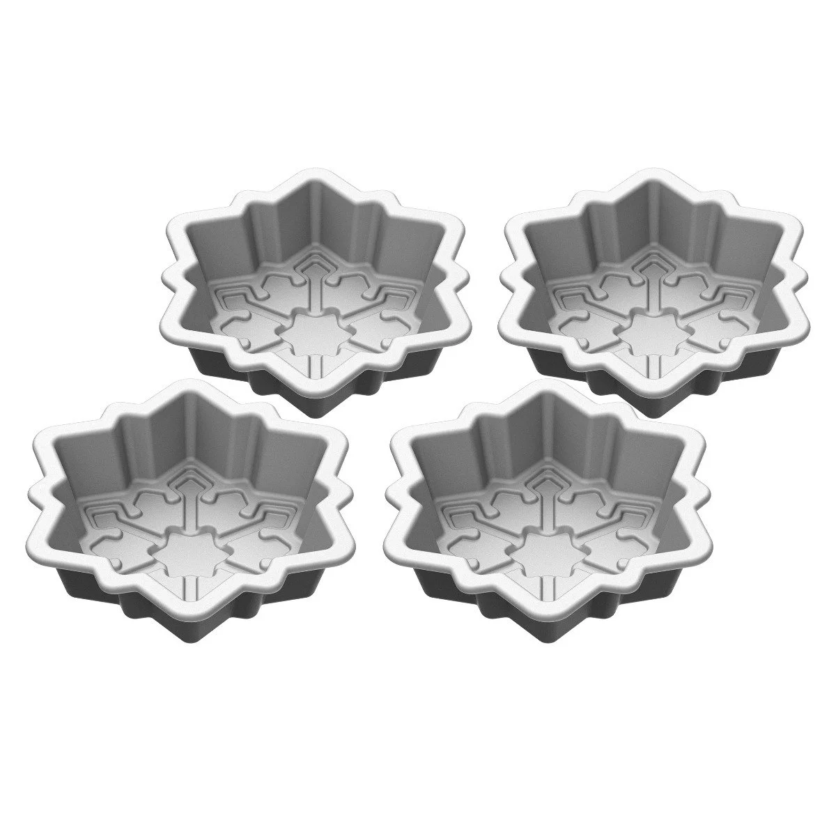 Cuisinart 4-Piece Bakeware Mini Pan Set | Snowflake