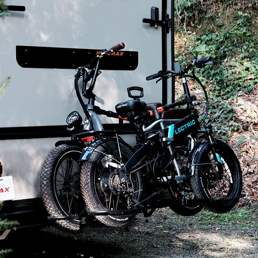 HYPERAX Special Combo - Volt RV with 2 X E-Bike Adapter- Platform Bike Rack for RV, Camper, Motorhome - for 2
