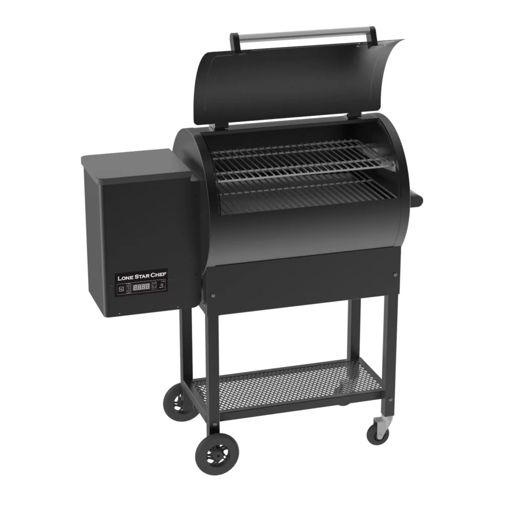 Lifesmart 510 square inch pellet grill with SIDE SHELF