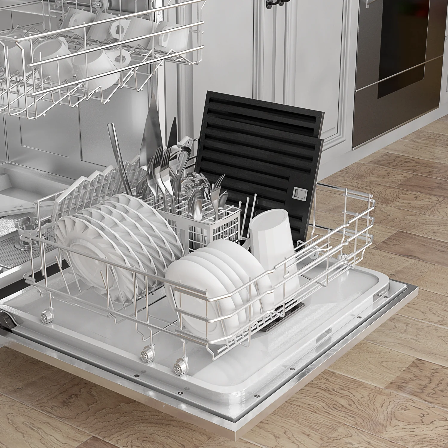 IKTCH 30 inch Black Wall Mount Range Hood, 900 CFM Ducted/Ductless Stainless Steel Vent Hood with Gesture Sensing & Touch Control Switch Panel, 2 Pcs Adjustable Lights(IKP02-30-BSS)