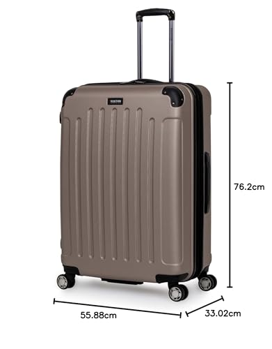 Kenneth Cole REACTION Renegade Luggage Expandable 8-Wheel Spinner Lightweight Hardside Suitcase, Navy Blue, 20-Inch Carry On