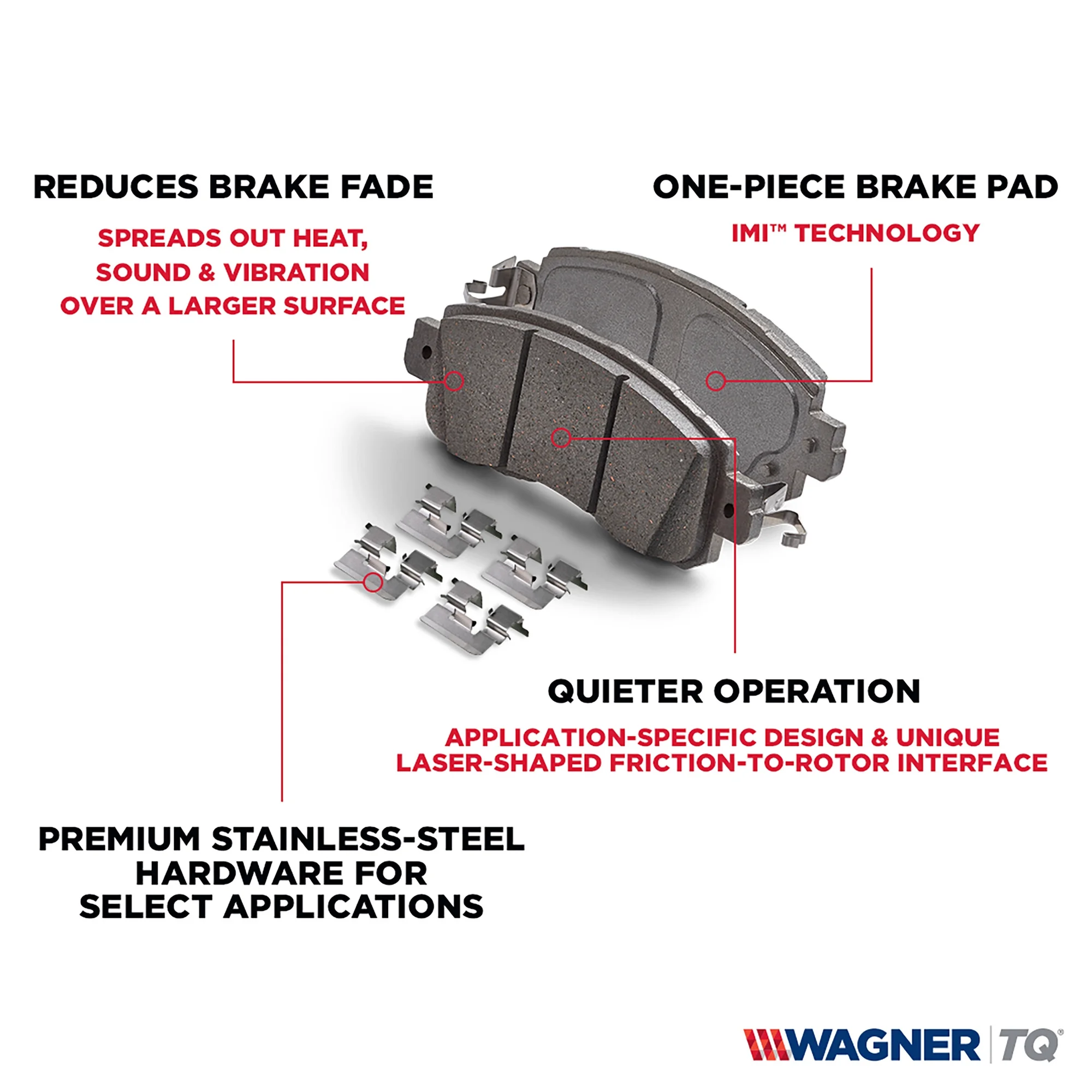 Wagner ThermoQuiet MX84 Semi-Metallic Disc Brake Pad Set