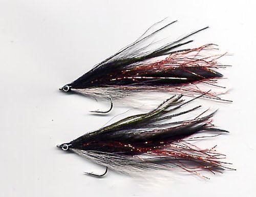 Lefty's Deceiver Flies Set of 2 - Saltwater Hooks 1/0 to 5/0 - Streamers for Fly Fishing - Muskie, Pike, Bass, Striper, Grouper