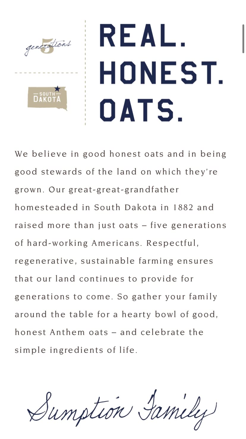 Anthem Steel Cut Oats
