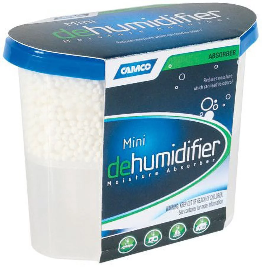 Camco 44195 Fragrance Free Miniature Dehumidifier - Compact Size, Absorbs U