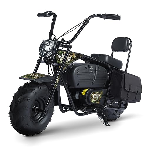 Oryxearth Electric Mini Bike, 36V Battery, 1000W Motor Electrical Powered Motorcycle for Kids, 2 Speeds-15.5MPH/22 MPH, 2 Hanging Bags, Endurance 60 Mins, Up to 185lbs, Green
