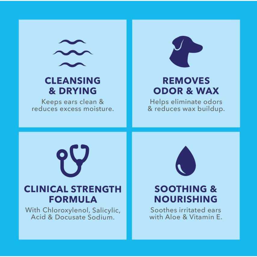 Vetnique Labs Oticbliss Ear Wipes Advanced Cleaning - Pet Supplies online store