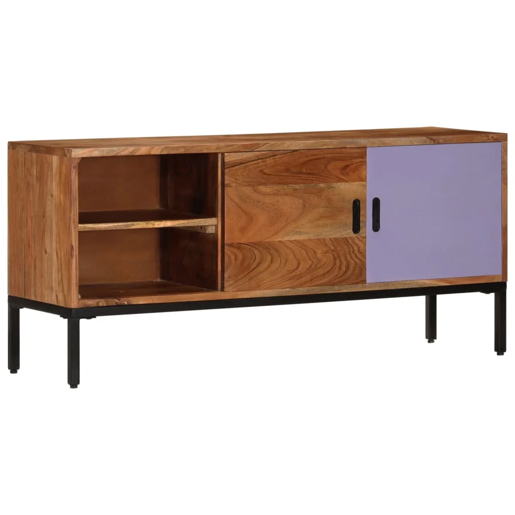 Dcenta TV Stand Honey Brown and Gray 43.3