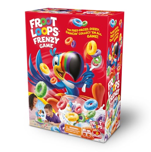 Goliath Froot Loop Frenzy - Skill & Action Game - The Fast-Paced, Dizzy, Dancin' Collect 'Em All Game! Ages 6 and Up, 2-4 Players