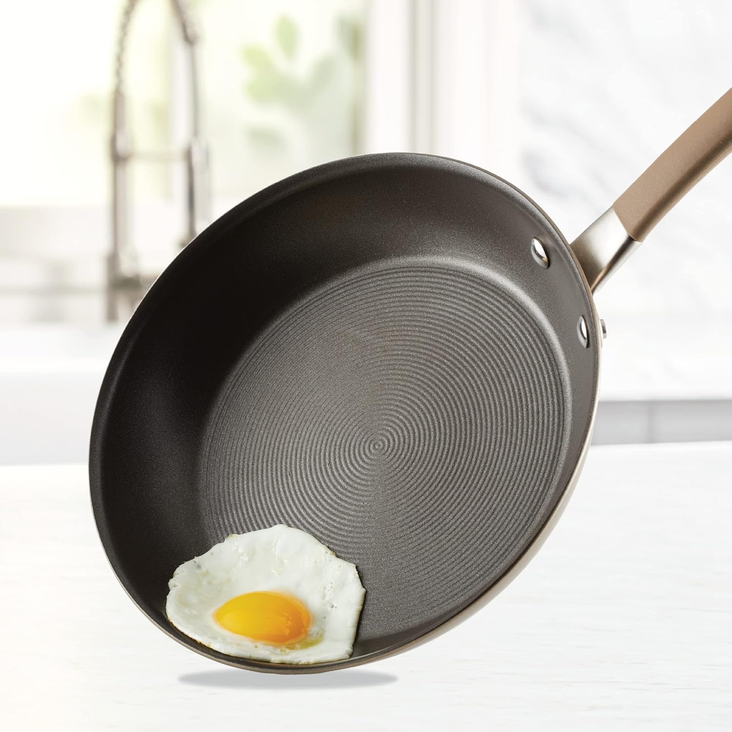 Circulon Premier Professional Hard Anodized Nonstick Cookware Induction Pots and Pans Set, 10 Piece, Bronze