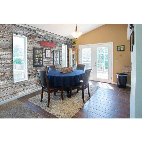 Easy Planking E-110 Thermally-Modified Barn Wood Wall Planks 48 in. 10 Sq. ft, 6